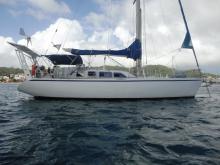 Dujardin Icofrance Atlantis 430 : At anchor in Martinique